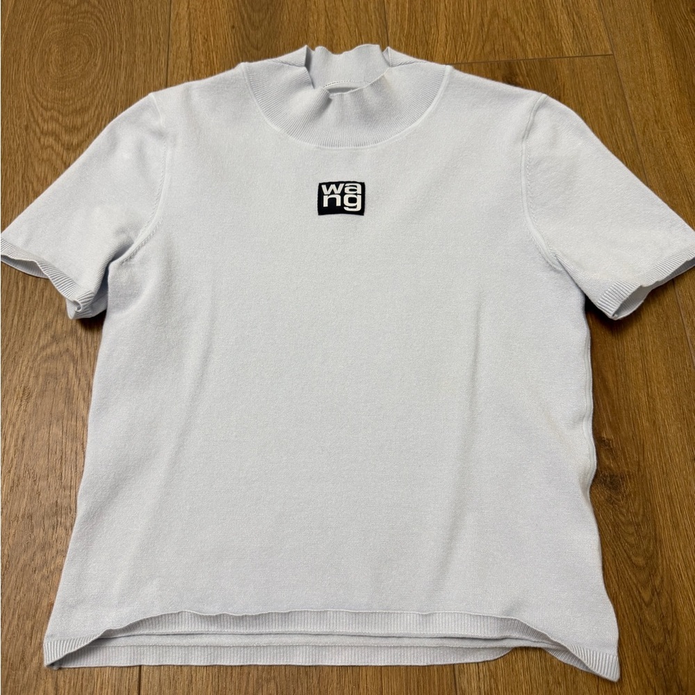 Alexander Wang Light Gray Short Sleeve Tee